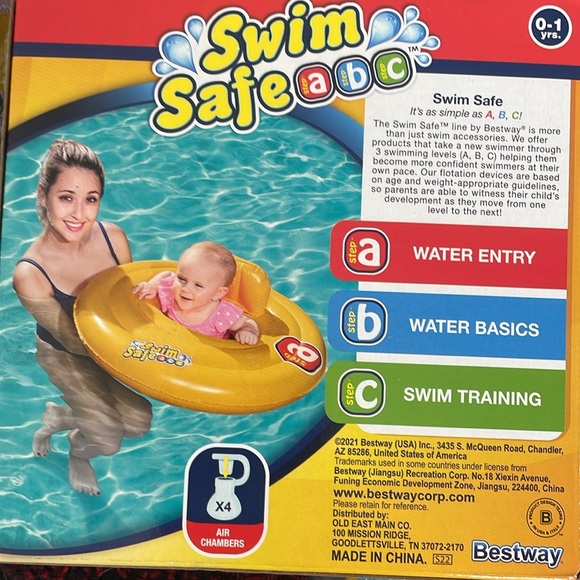 Bestway Swim safe baby triple ring 6-18 mos new in box - Picture 5 of 5
